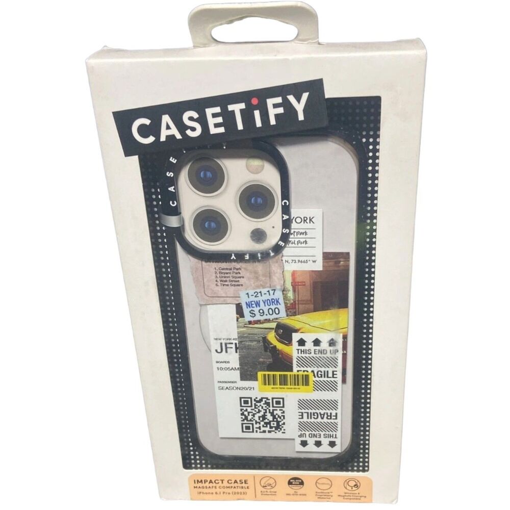 CASETiFY MagSafe iPhone 15 Pro Case 6.1" Impact Protection New York NEW
